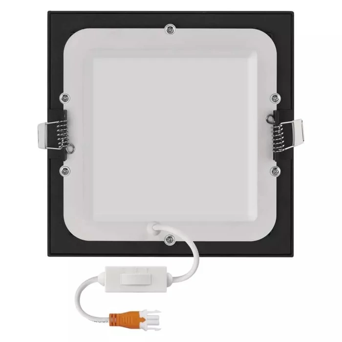 Emos NEXXO LED panel süllyeszthető négyzet fekete 12,5W CCT IP20/IP40 1050lm ZD2333