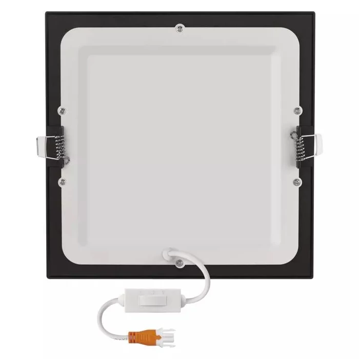 Emos NEXXO LED panel süllyeszthető négyzet fekete 18W CCT IP20/IP40 1600lm ZD2343
