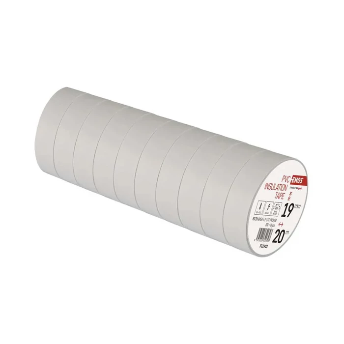 Emos szigetelőszalag 20mx19mm fehér F61921