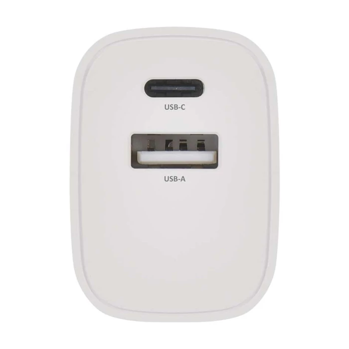 Emos univerzális USB töltő 15W (USB-C, USB-A) fehér BASIC V02B15