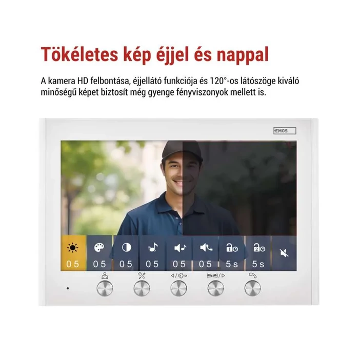 Emos videó kaputelefon szett EM-04Z 2WIRE H2060