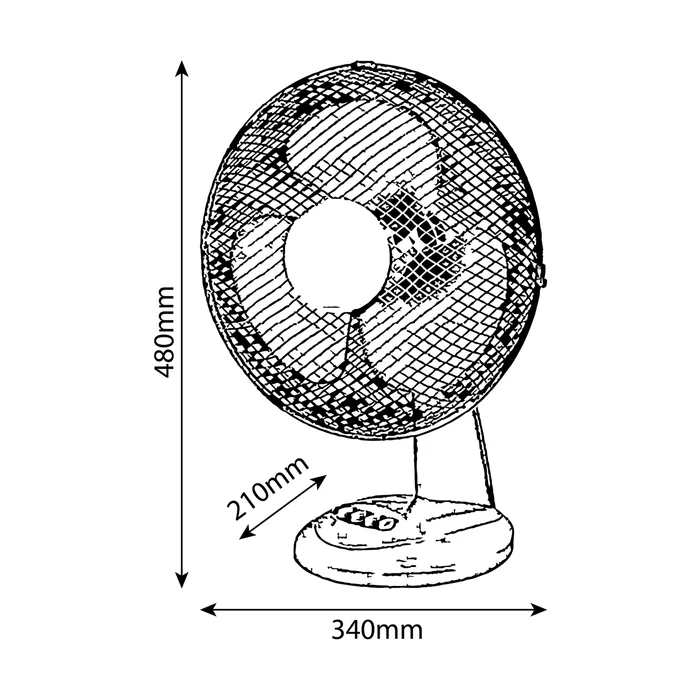 Entac asztali ventilátor 35W EPSTF-35W