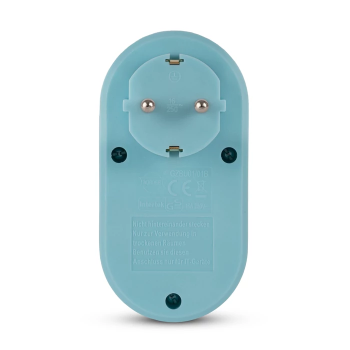 Entac fali elosztó aljzat + 2 USB port kék EPAG-1EE-2USB-B