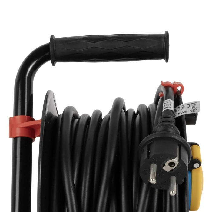 Entac kültéri kábeldob 20m gumikábellel 4 dugalj H05RR-F 3x1,5 IP44 ESCR44G4-20