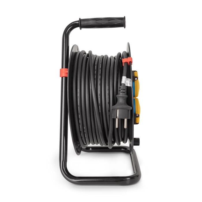 Entac kültéri kábeldob 25m gumikábellel 4 dugalj H05RR-F 3x1,5 IP44 ESCR44G4-25