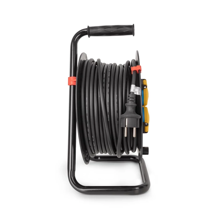 Entac kültéri kábeldob 40m gumikábellel 4 dugalj H05RR-F 3x2,5 IP44 ESCR44G4-40