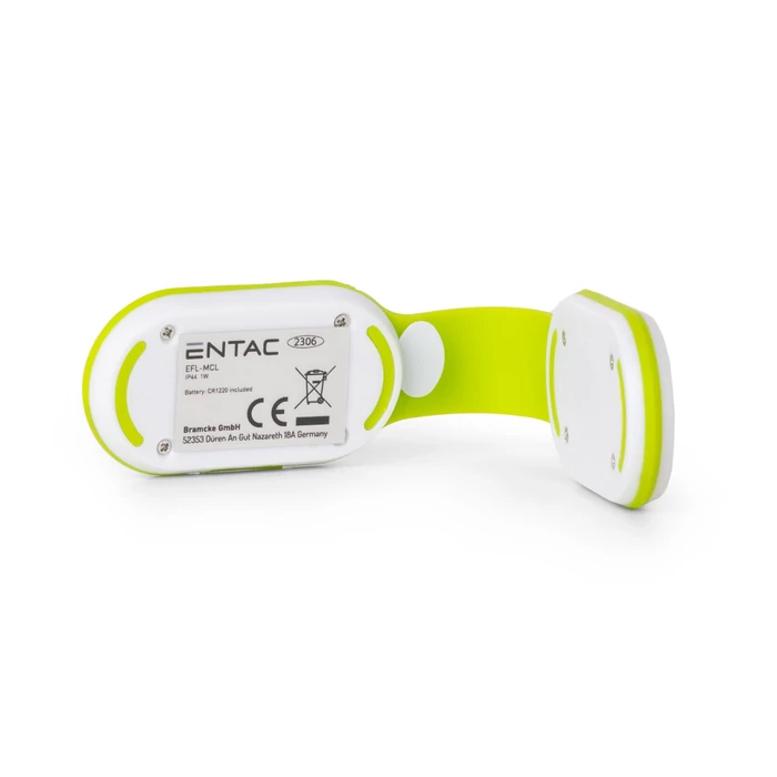 Entac LED elemlámpa mágneses csíptethető 1W 60lm zöld EFL-MCL