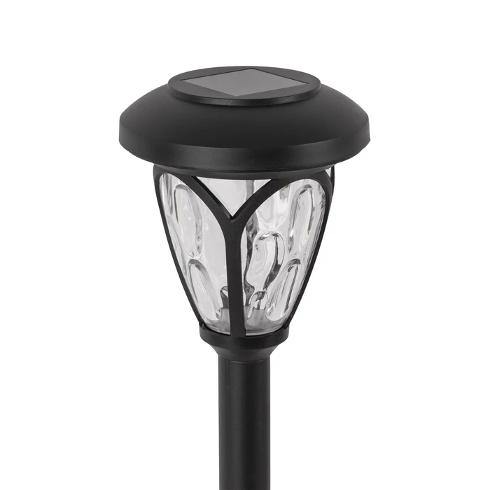 Entac napelemes kerti szolár lámpa leszúrható fekete 400mm RGB LED IP44 EGSL-P1LH40RGB-PDQ