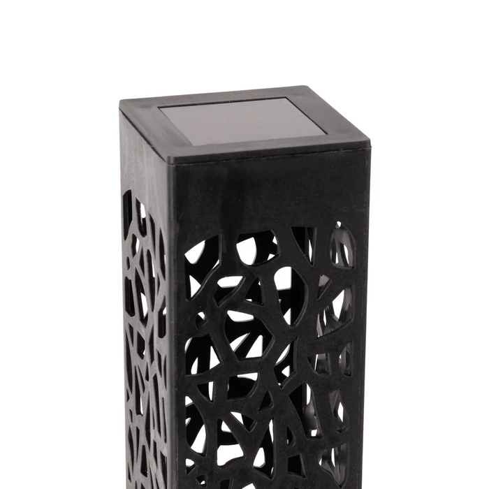 Entac napelemes kerti szolár lámpa leszúrható fekete árnyék hatás 285mm 1 LED IP44 EGSL-P1LHBP