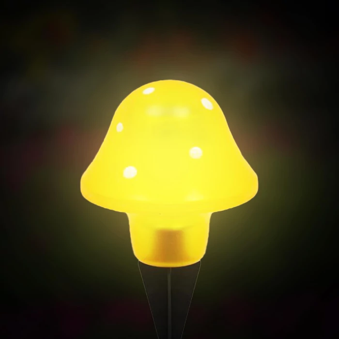 Entac napelemes kerti szolár lámpa leszúrható gomba 235mm 1 LED IP44 EGSS-4MUSH-23.5