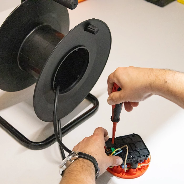 Entac üres kábeldob kábel nélkül 50m 4 dugalj IP20 ESCRG4-50-EXCL