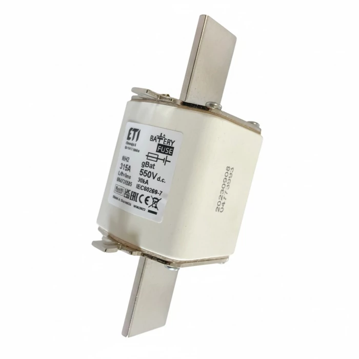 ETI késes biztosíték NH2 315A gBat 550V DC kerámia olvadóbiztosító betét 004724265