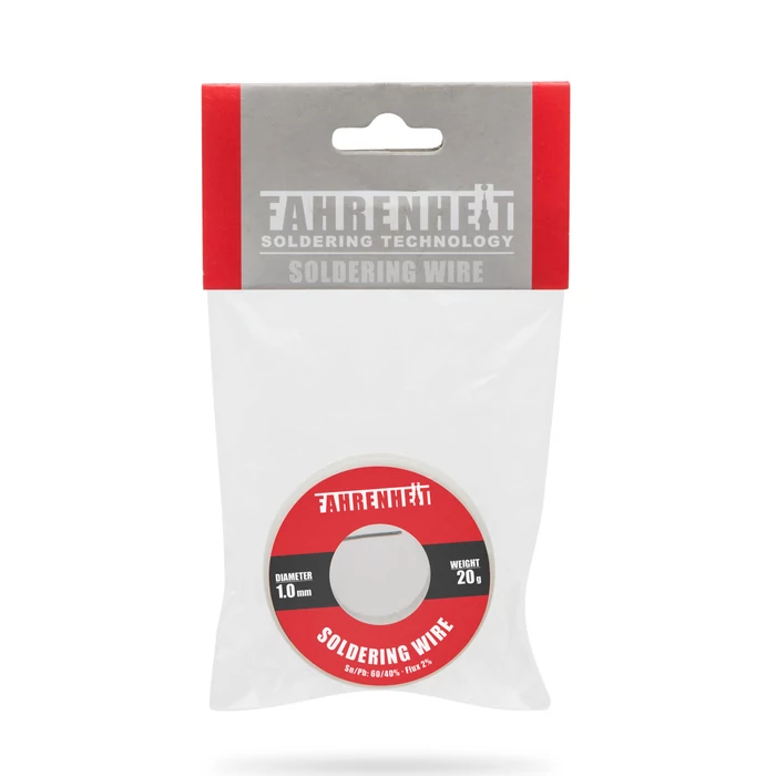 Fahrenheit forrasztó ón 1 mm átmérő 20 g 55132