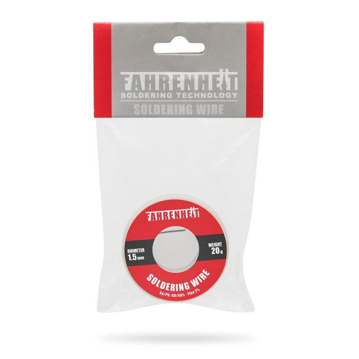 Fahrenheit forrasztó ón 1,5 mm átmérő 20 g 55134