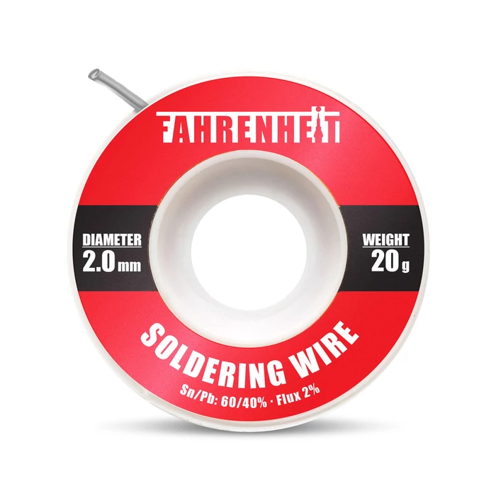 Fahrenheit forrasztó ón 2 mm átmérő 20 g 55136