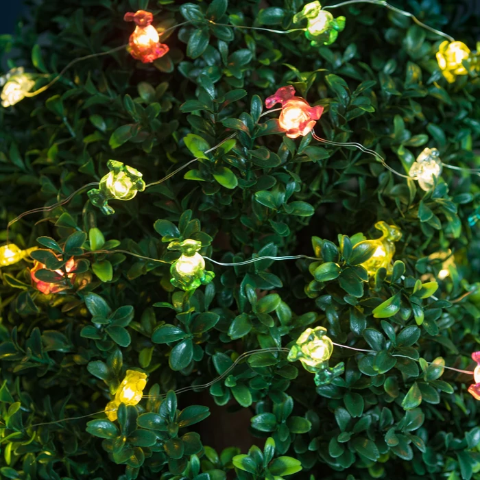 Family húsvéti dekoráció LED fényfüzér nyuszi 2m 20 LED 2xAA 58923C