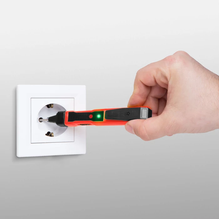 Fázisceruza érintésmentes funkcióval fény- és hang visszajelzéssel - 70 -250 V AC - elemes 25822