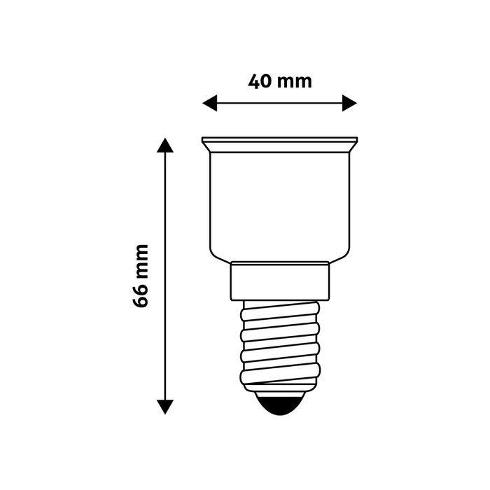 Entac foglalat átalakító E14-E27