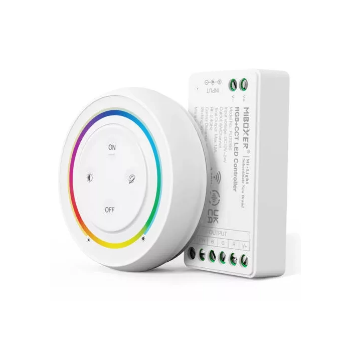 Led vezérlő Milight RGB+CCT Smart DC12 24V 12A fehér touch fali távirányító FUT039SA
