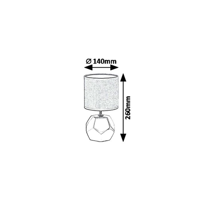 Galen barna asztali lámpatest E14 Rábalux 5510