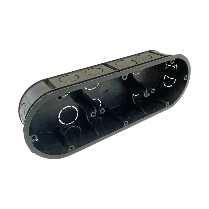 Gao 3-as szerelvénydoboz 218x75x45mm fekete IP20 18332