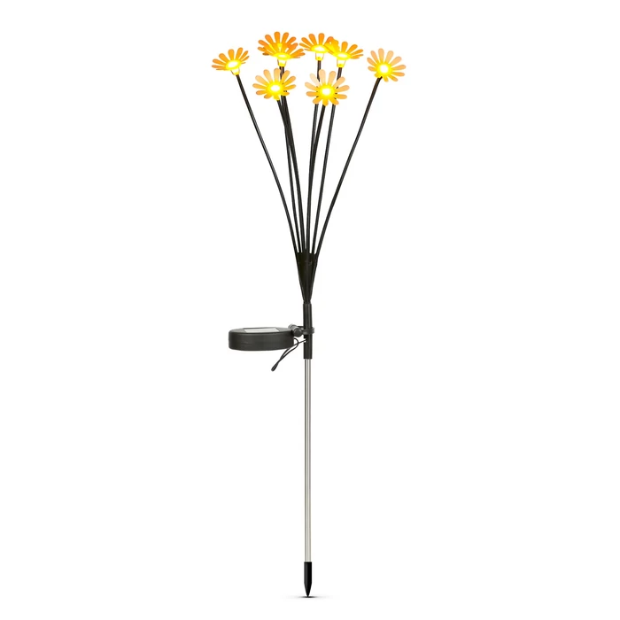 LED-es szolár szélforgó - színes LED, leszúrható - 75x23x23cm 11272