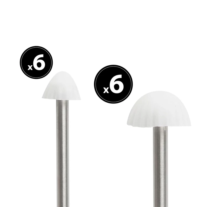 Garden of Eden kültéri LED-es szolár lámpa 12db mini gomba melegfehér 400mAh 28,5cm x 4m 11243