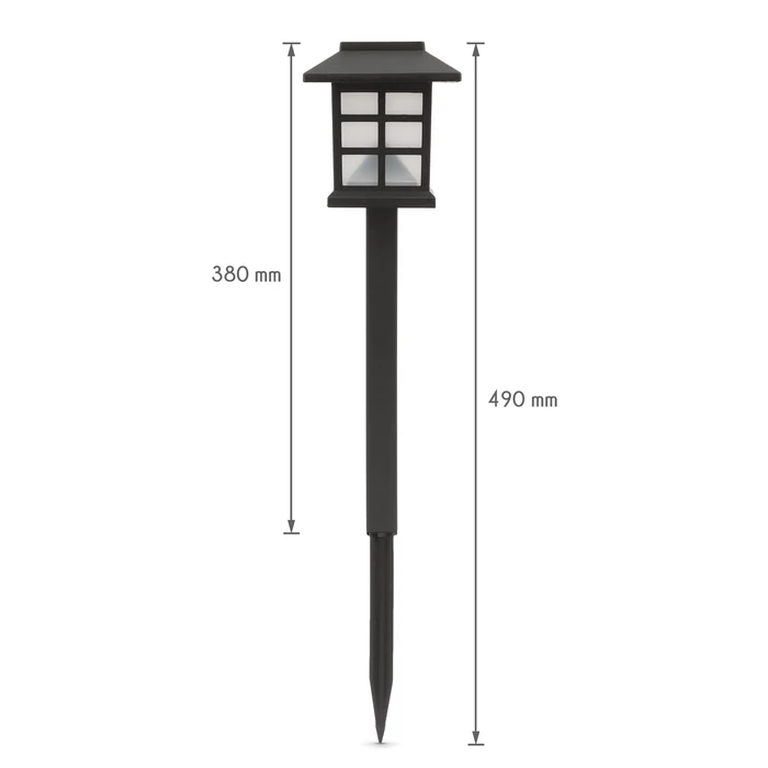 Garden of Eden LED-es leszúrható lángokat imitáló szolár lámpa 200mAh 38x8,5cm 11403C