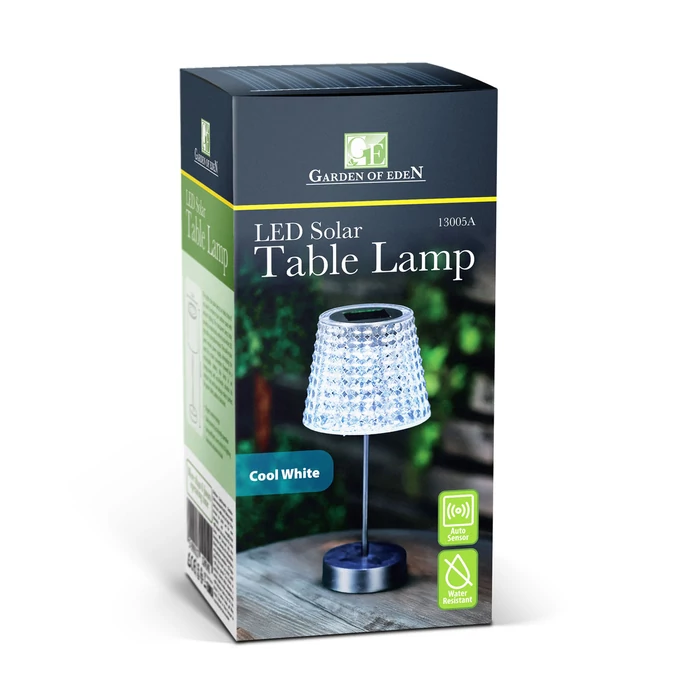 Garden Of Eden napelemes szolár asztali lámpa átlátszó 1 LED IP44 13005A