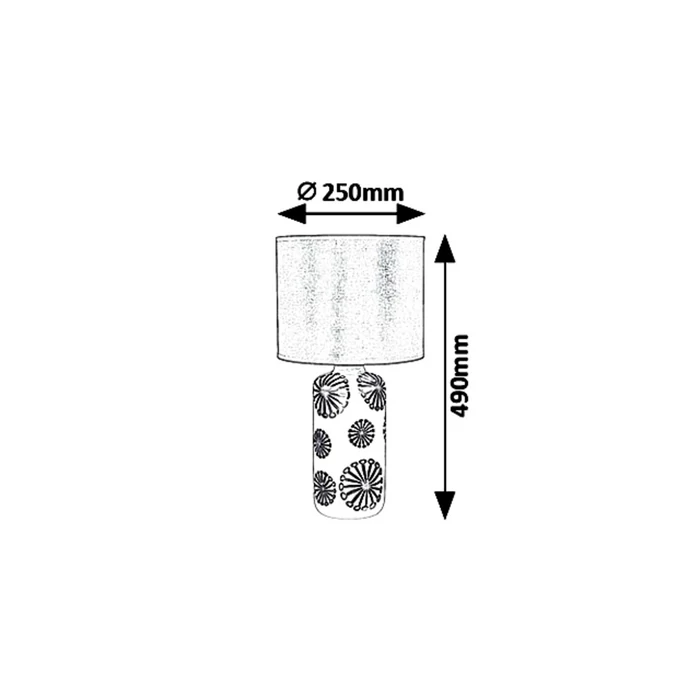 Ginger asztali lámpatest E27 arany/barna Rábalux 6030