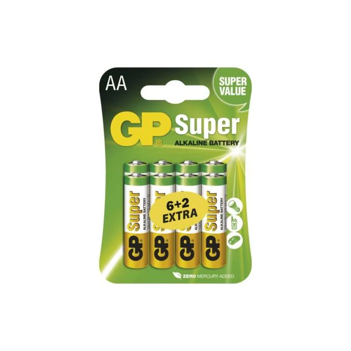 GP ceruza elem super  6+2db AA