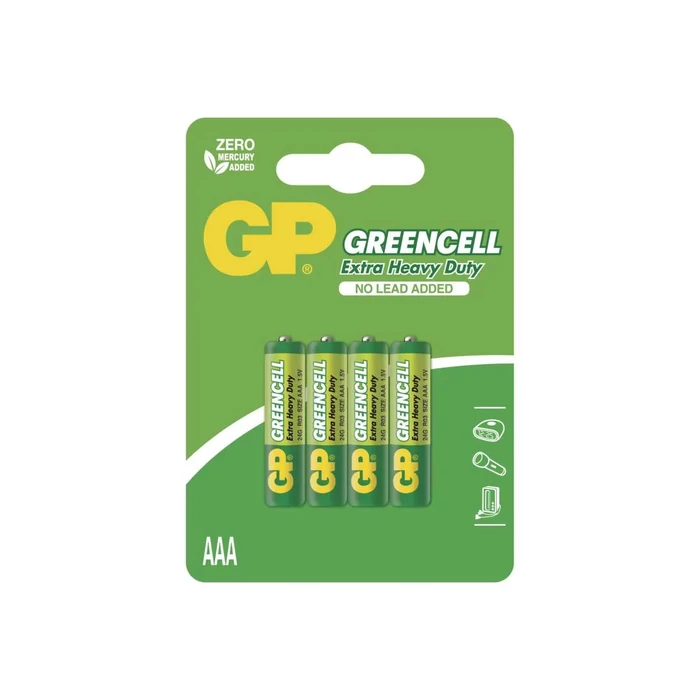 GP Greencell AAA mikro ceruzaelem 1,5V 4db/bliszter B1211