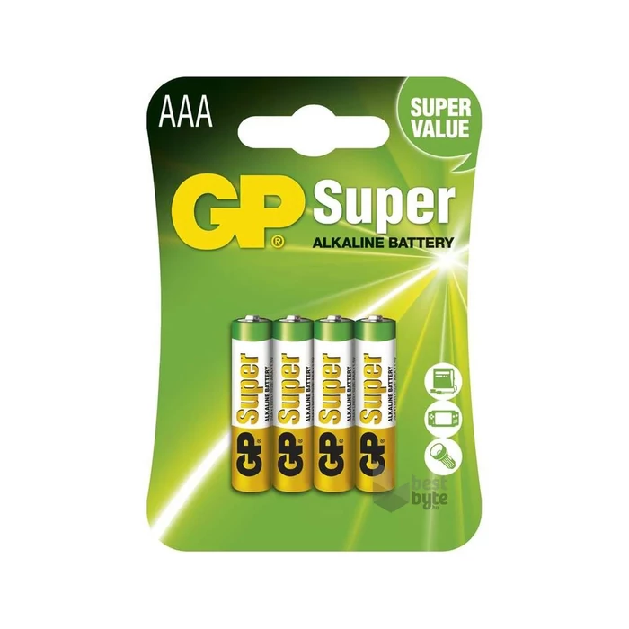 GP Super alkáli mikro ceruzaelem AAA 4db/bliszter B1311