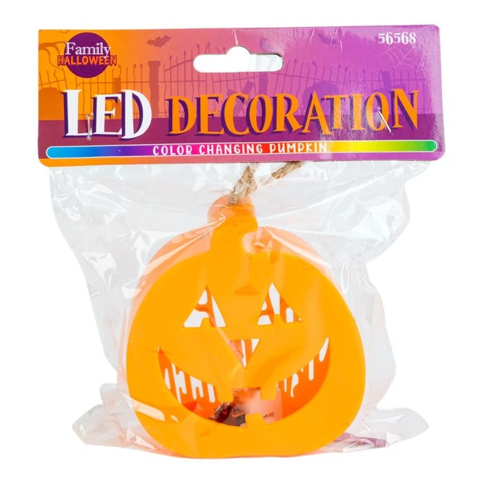 Halloween LED dekor tök RGB 3xLR1130 8,5x9x4cm 56568