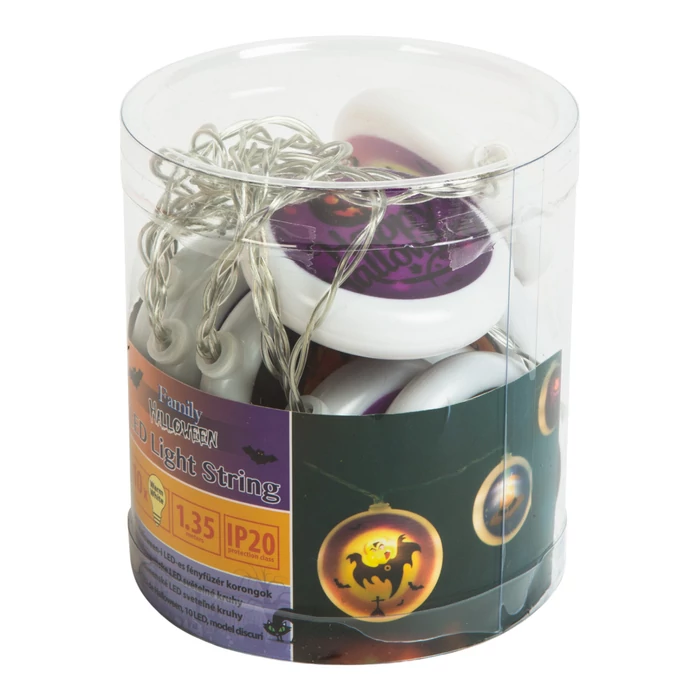 Halloween LED-es fényfüzér korongok 56522