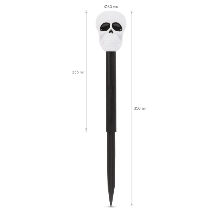 Halloween Led-es szolár lámpa halloween koponya 11374F