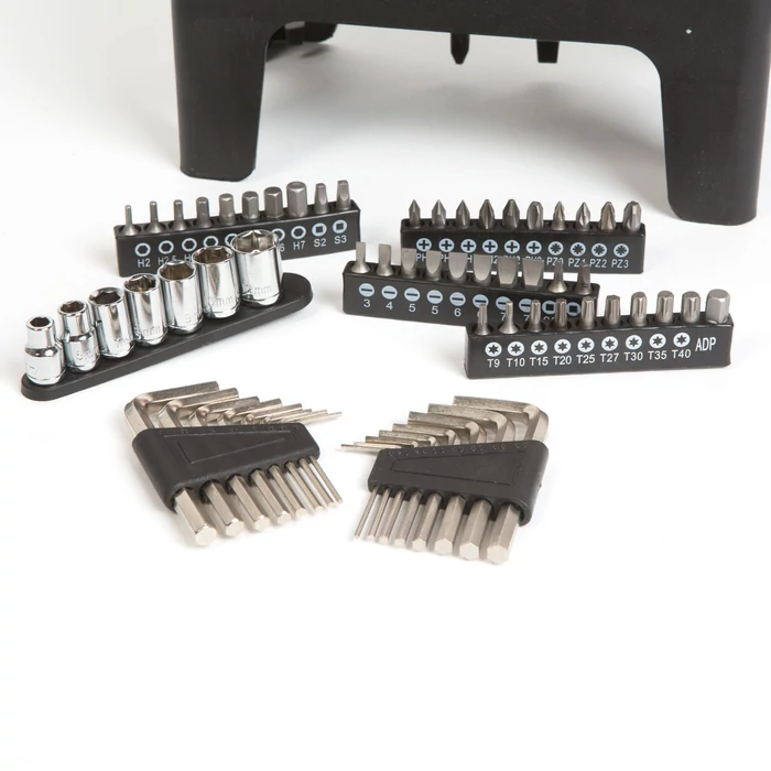 Handy csavarhúzó készlet 77 részes, imbusszokkal, krovákkal, bitfejekkel 10695