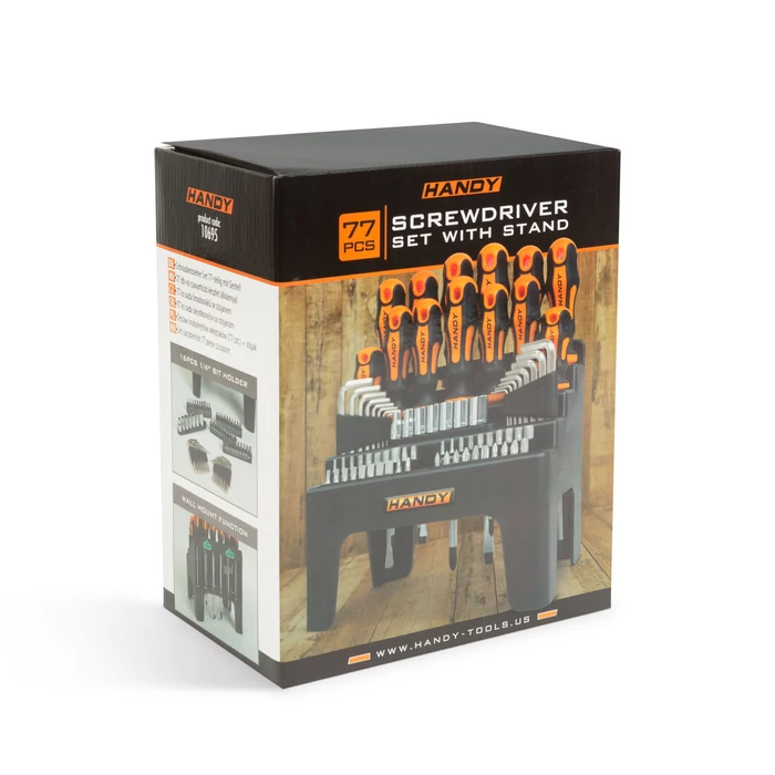 Handy csavarhúzó készlet 77 részes, imbusszokkal, krovákkal, bitfejekkel 10695