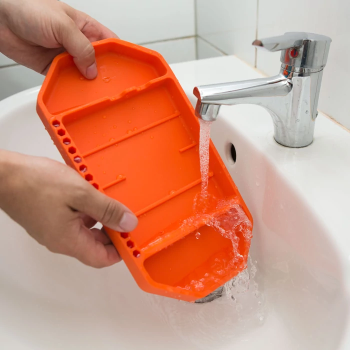 Handy gumi szerszámos tálca tárolórekeszekkel bitfejtartóval 11985A
