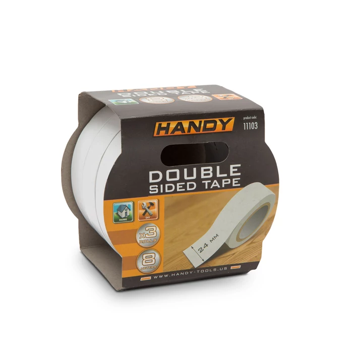 Handy kétoldalas ragasztószalag szett 24mmx8m 11103