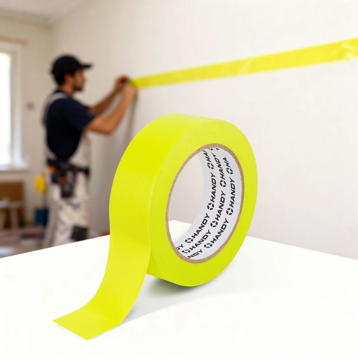 Handy maszkolószalag 50mx24mm hőálló sárgászöld 11062