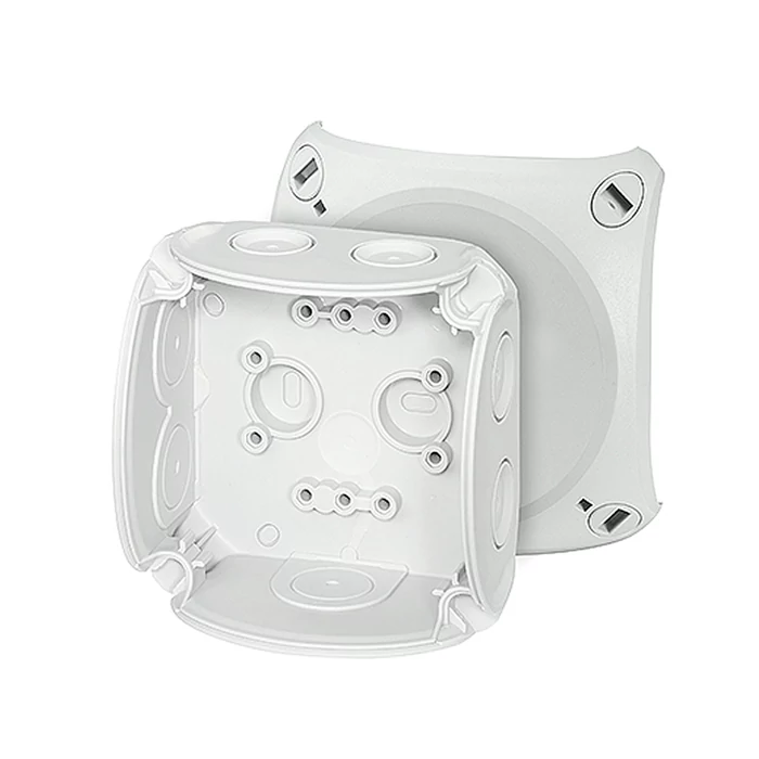 Hensel kötődoboz falon kívüli 93x93x62 mm szürke IP66 EnyCase DK 0200 GZ