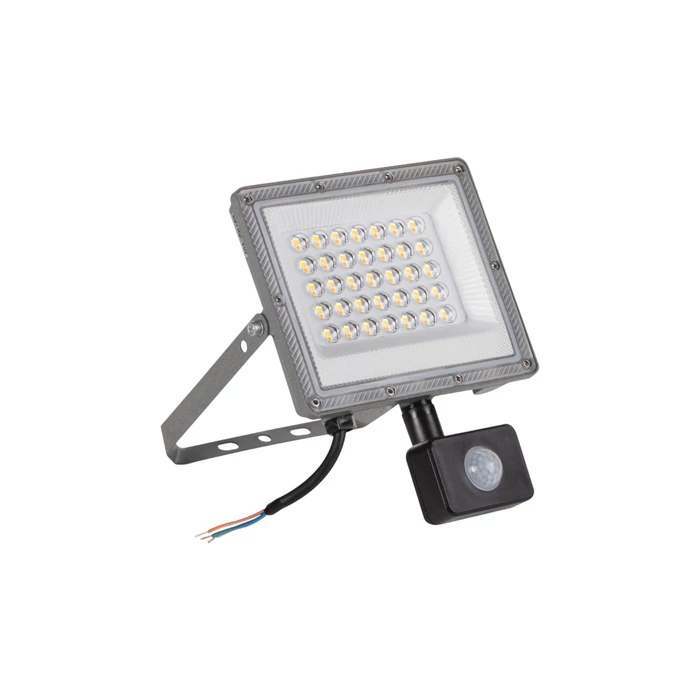 Kanlux ACETE LED reflektor mozgásérzékelős 30W CCT szürke IP44 38497