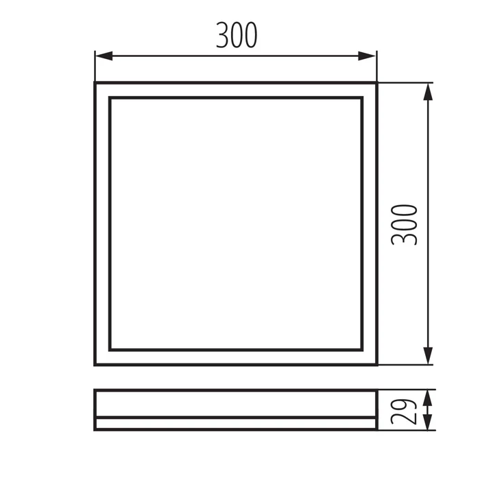 Kanlux Azpo LED mennyezeti lámpa négyzet fehér 17,5W 1800lm CCT IP54 31532