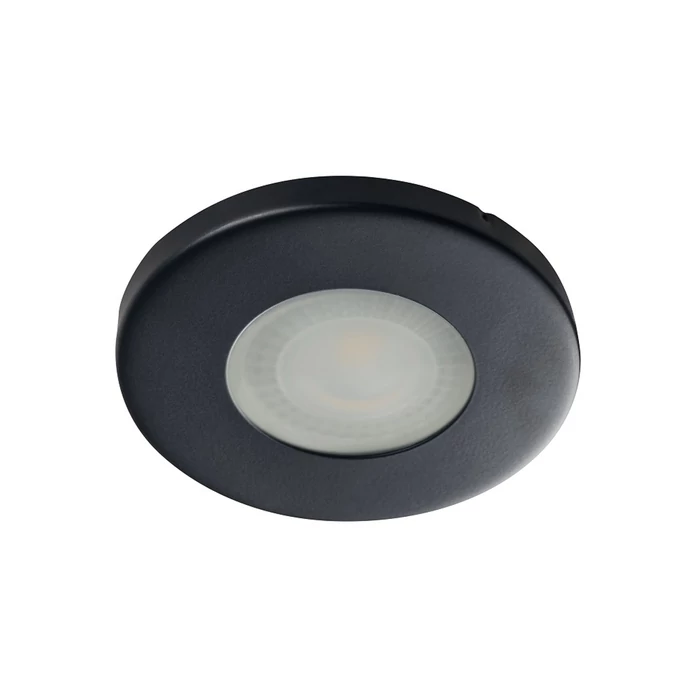 Kanlux beépíthető spot lámpa keret fekete kerek IP44 MARIN 32501