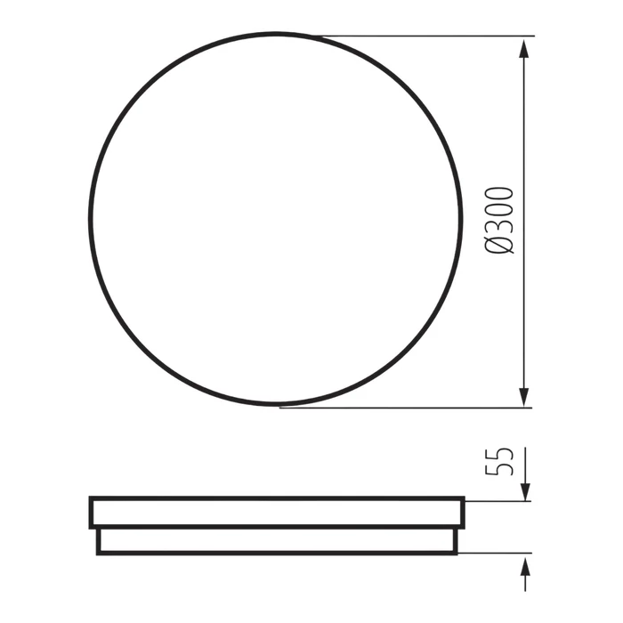 Kanlux Beno ECO LED mennyezeti lámpa kerek fekete 30W CCT IP65 38385
