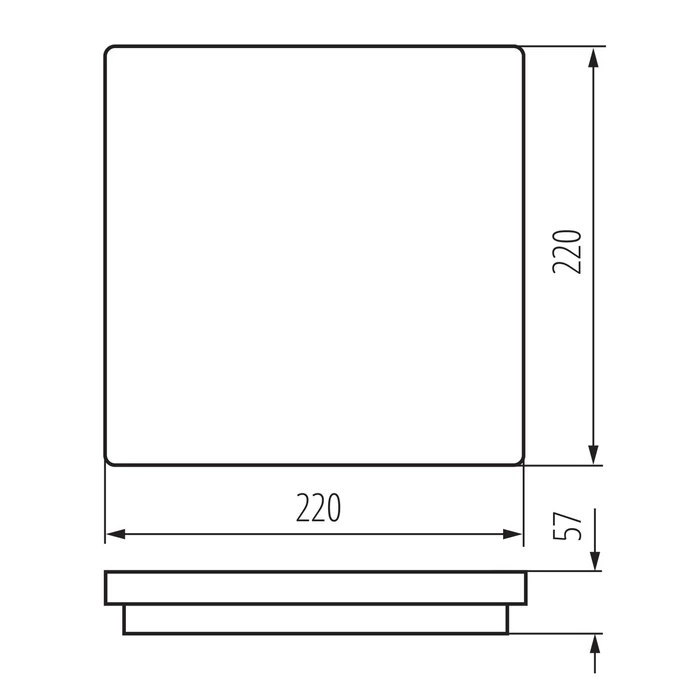 Kanlux BENO LED kültéri mennyezeti lámpa mozgásérzékelős grafit 12W/18W CCT 38788