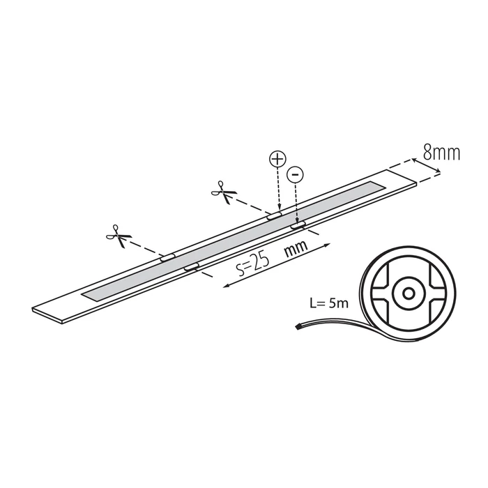 Kanlux COB LED szalag 12V 3W 300lm 4000K IP20 39161
