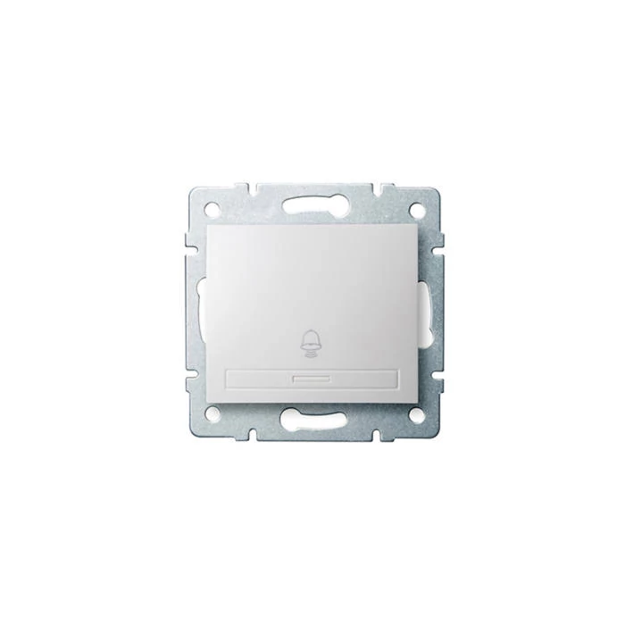 Kanlux DOMO 101 egypólusú nyomókapcsoló csengőjellel keret nélkül fehér 24716