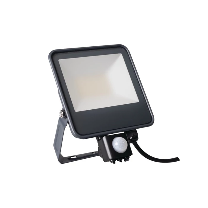 Kanlux IQ LED reflektor mozgásérzékelős 30W 3450lm 4000K fekete IP44 33887